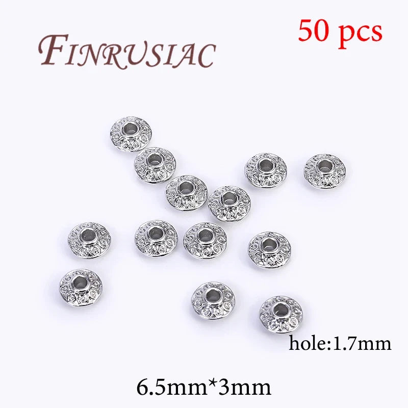 Gold Plated Brass Spacer Beads – DIY Jewelry Findings 6mm×8mm