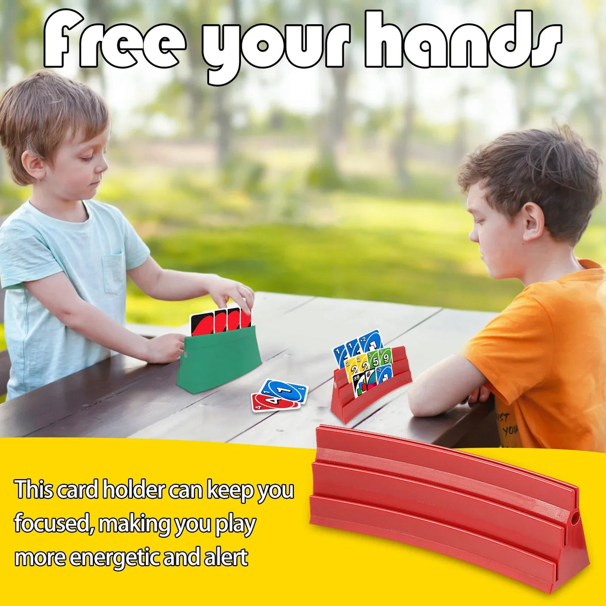 4-Pack Magnetic Playing Card Holder Stands for Board Games