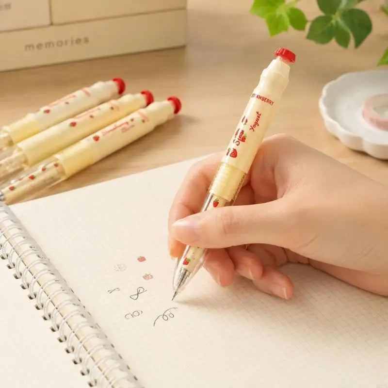 Scented Black Gel Pen Set – Twist-Retractable 4 Pack