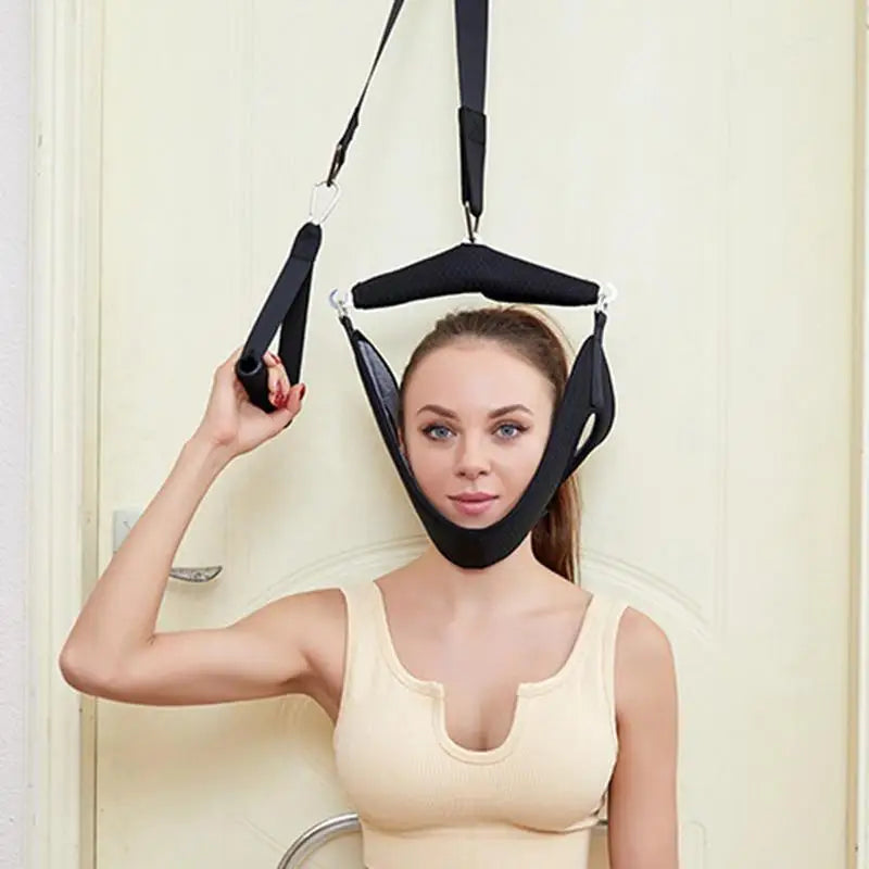 Portable Cervical Traction Neck Stretcher Device – Home Use