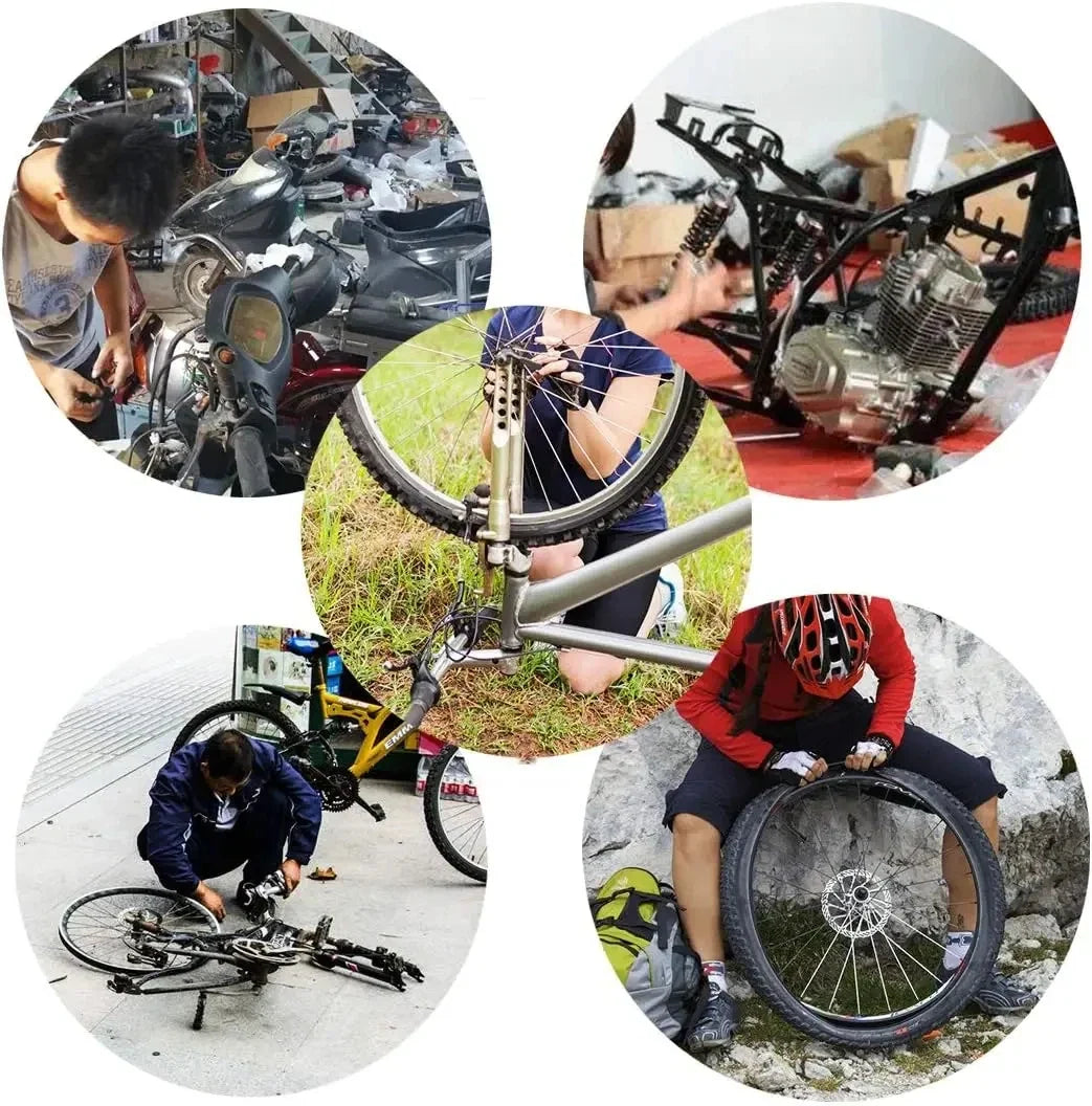 16-in-1 Bicycle Multitool – Hex Wrench, Spoke & Tyre Levers