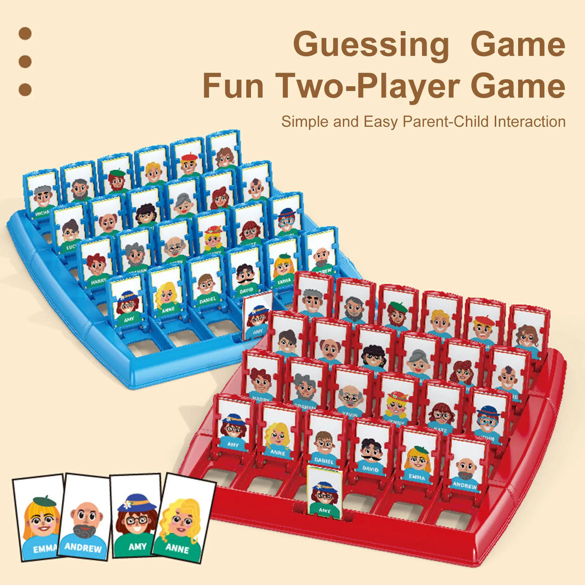 Guess Who Board Game – 2-Player Memory & Logic Toy