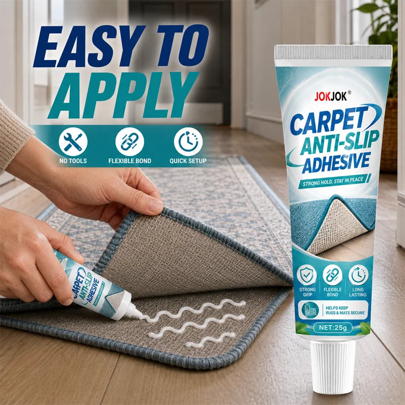 Transparent Anti-Slip Carpet Gel Adhesive – Waterproof Rug Fix