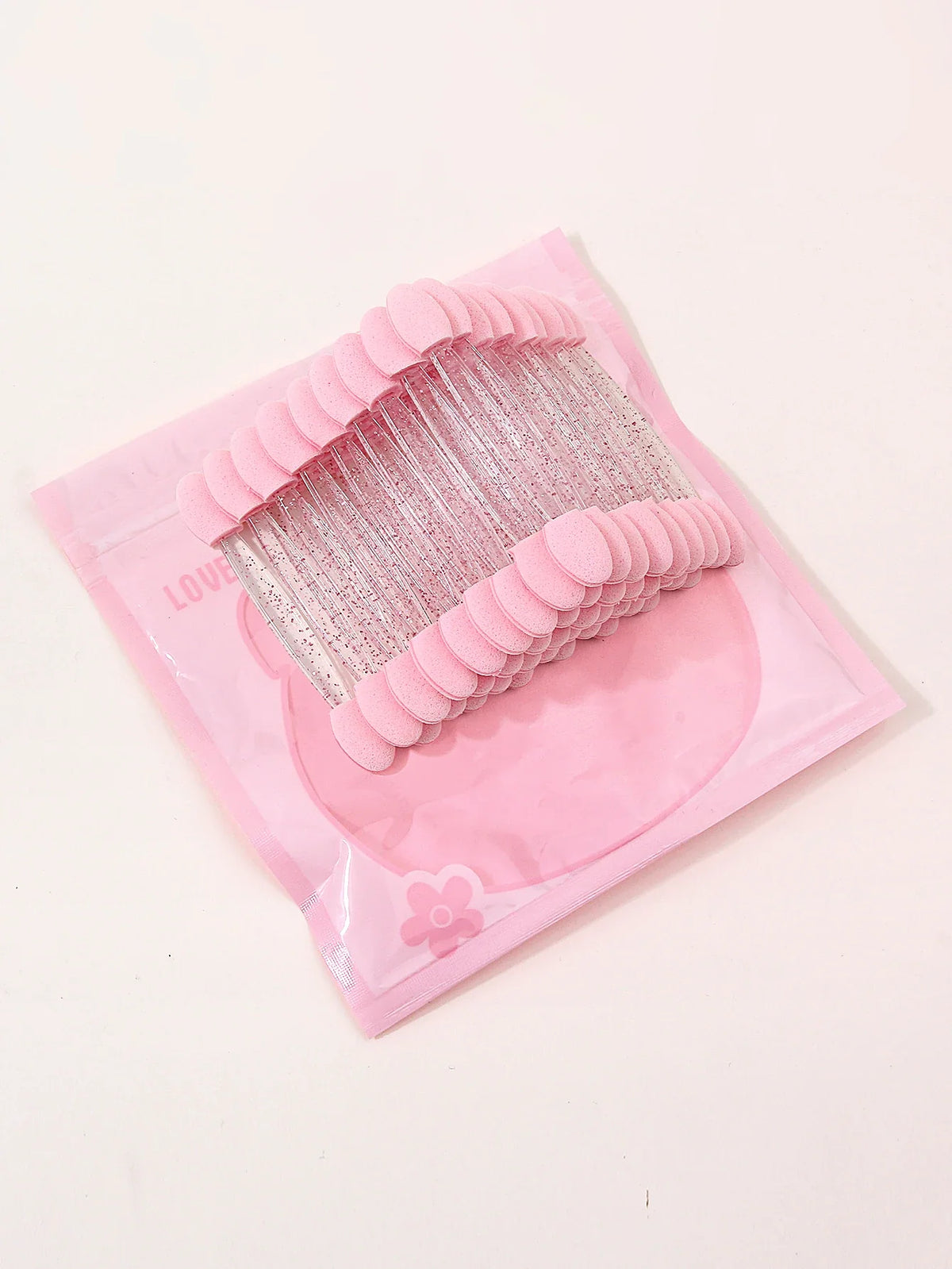 50Pcs Double-Sided Nail Art Sponge Brush Chrome Powder Applicator