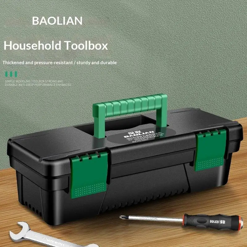 10-Inch Plastic Tool Storage Box – Portable Handheld Toolbox