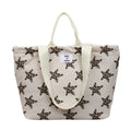 Korean Star Print Single-Shoulder Tote Bag for Girls