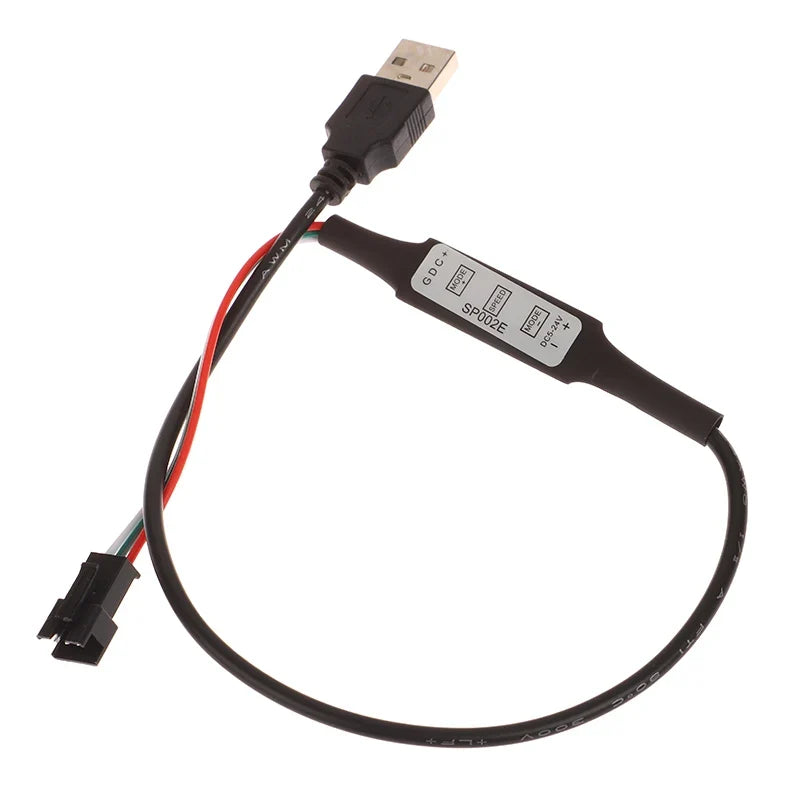 SP621E Bluetooth LED Strip Controller WS2812B USB 3-Key DC5V-24V