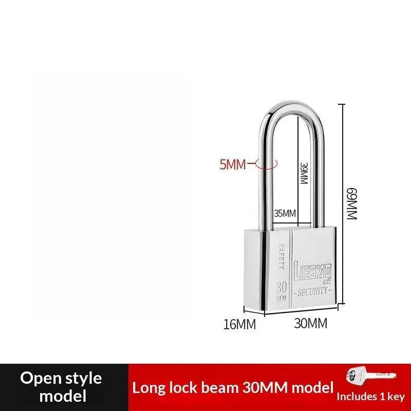 Stainless Steel Keyed Alike Padlock – Cut-Resistant Shackle