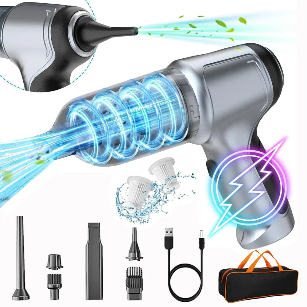 Raugee Wireless Handheld Car Vacuum – Cordless High Suction