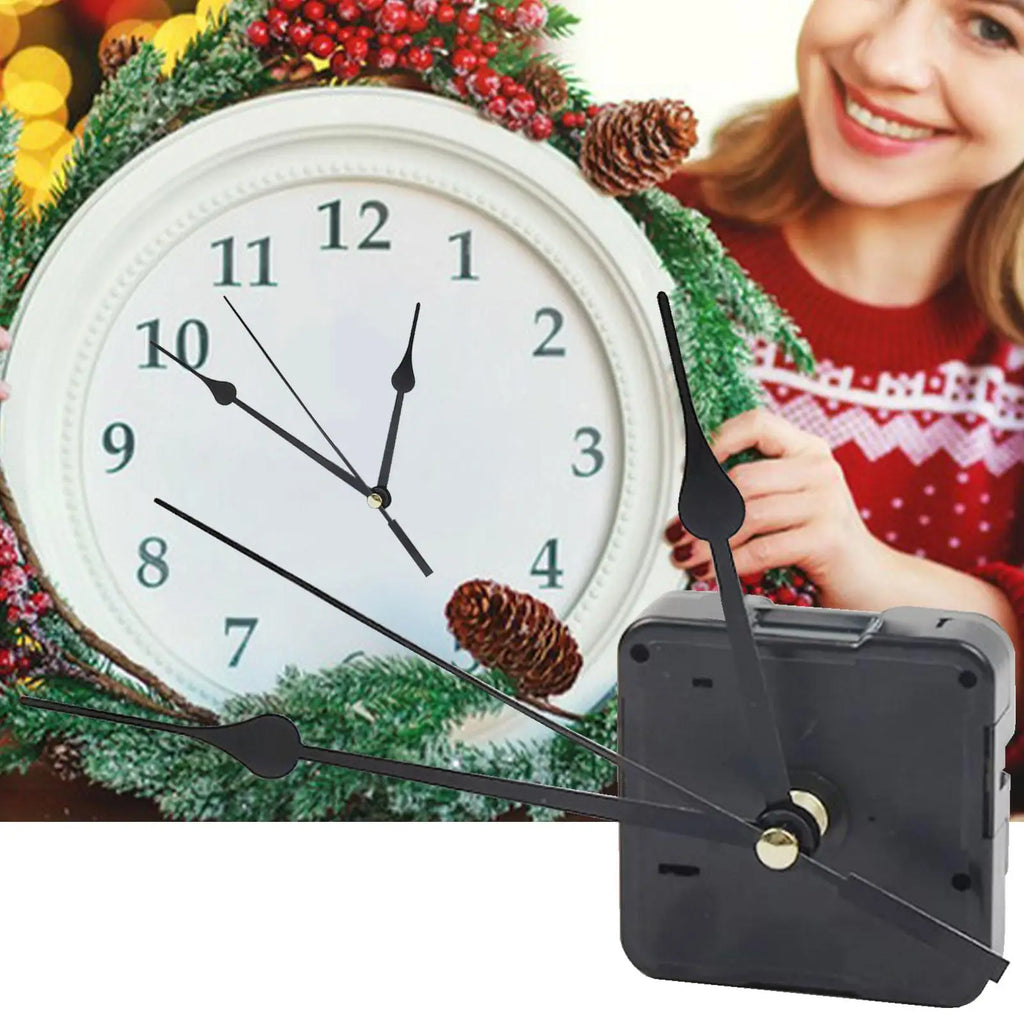 Silent Wall Clock Movement Mechanism – DIY Repair Kit with Hands