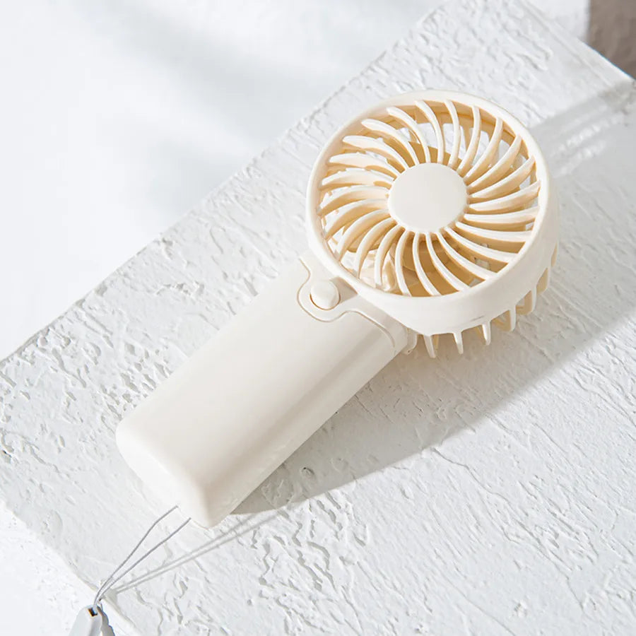 Handheld Mini Fan with Wristband – Portable Desktop Fan