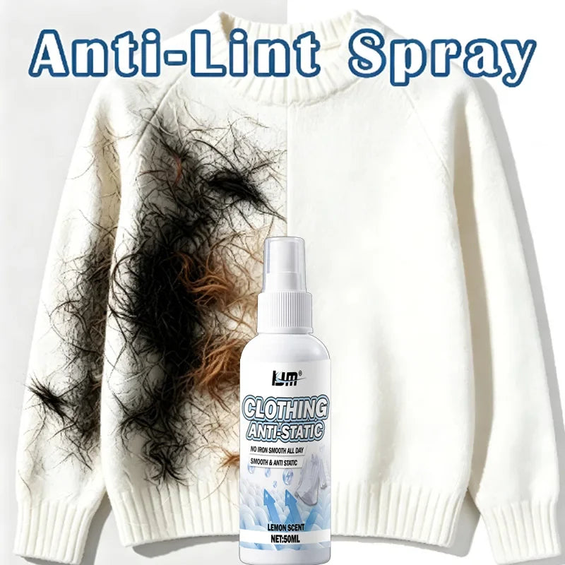 Wrinkle-Removing Fabric Spray – Anti-Static & Fast-Drying