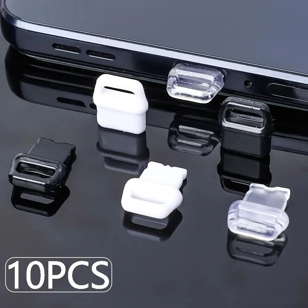 Transparent Dust Plug – USB-C & Lightning Port Cover Cap
