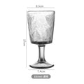 French Retro Leaf Relief High-Footed Wine & Champagne Glass