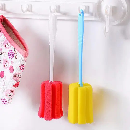 2-Pack Sponge Brush Set for Wine Glasses, Bottles & Cups