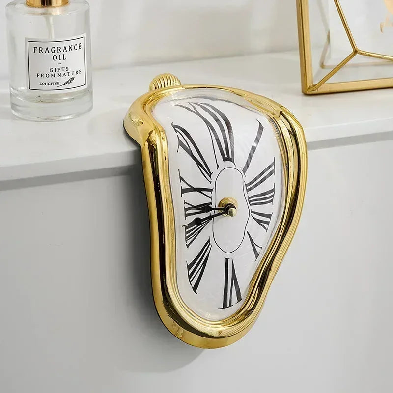 Surreal Melting Wall Clock – Salvador Dali Style Home Décor