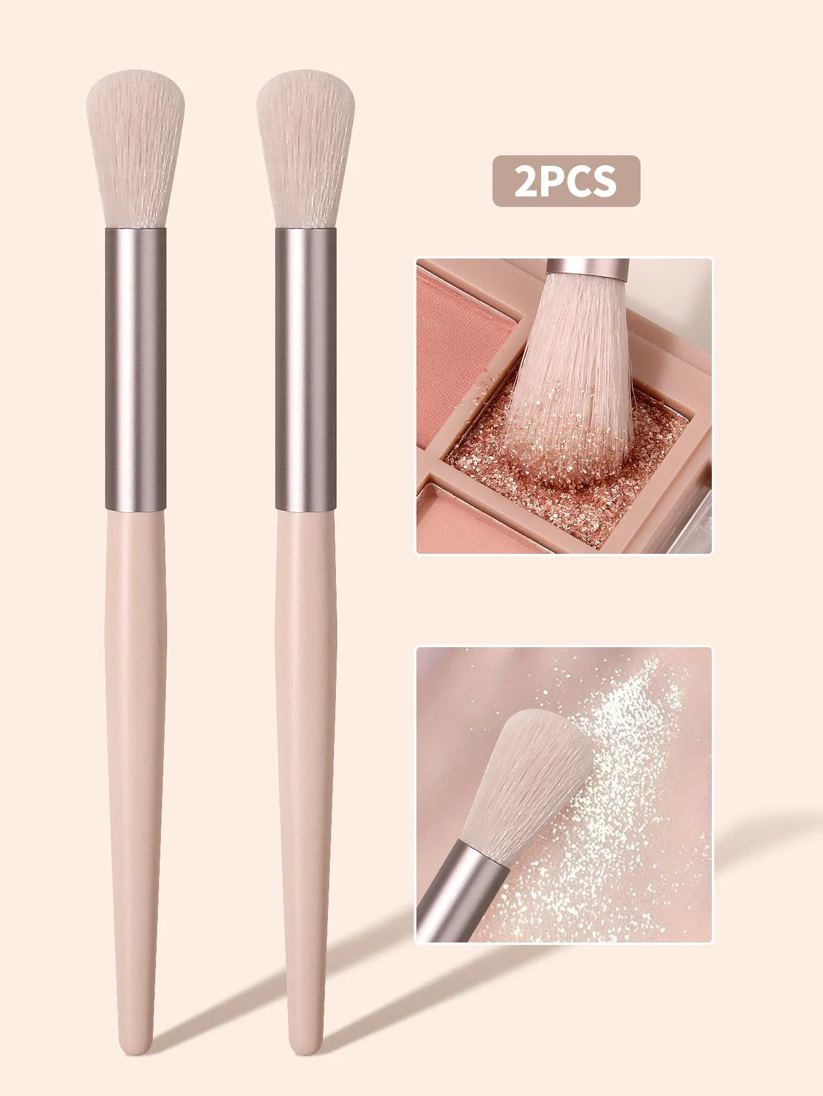 2Pcs Nose Shadow & Highlighting Makeup Brushes – Soft Bristles