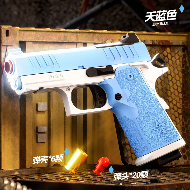 NOCCLILI 2011 Manual Soft Bullet Toy Pistol – Shell Ejecting