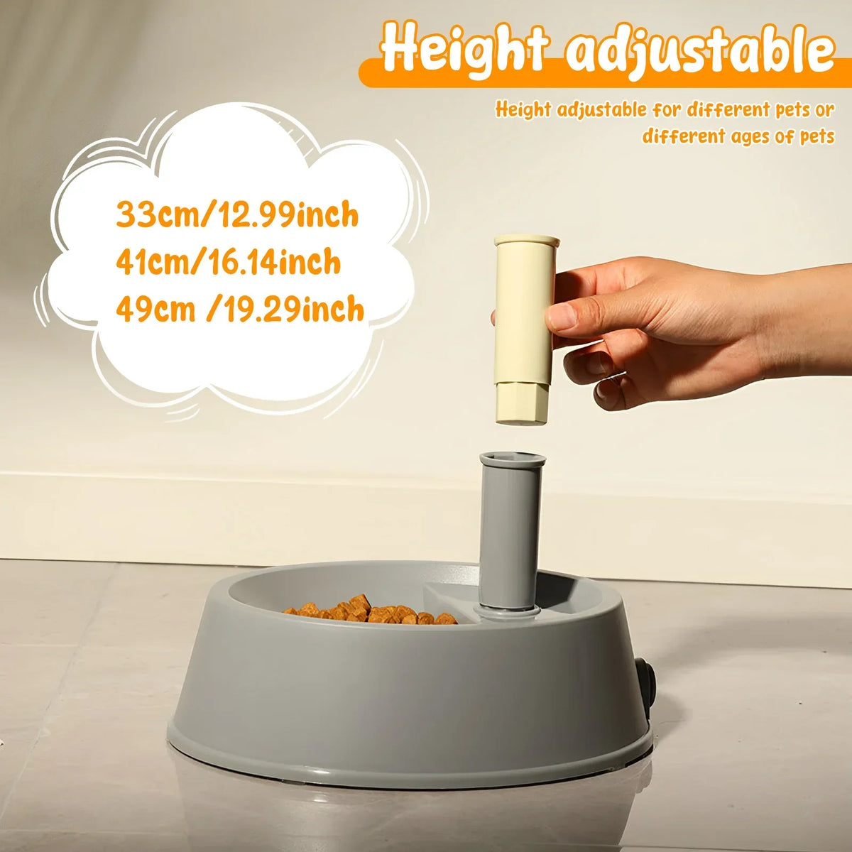 Standing Pet Water Dispenser – Adjustable Dog & Cat Bowl