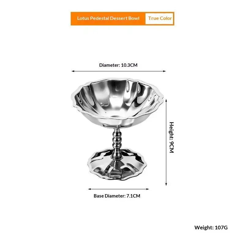 Stainless Steel Ice Cream Goblet Retro Dessert Cup | Nixie