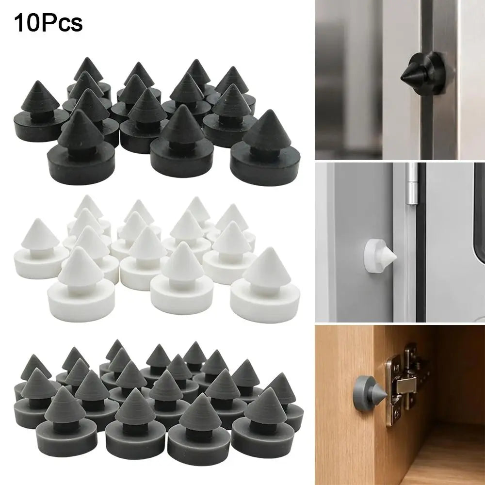 Rubber Elevator Door Bumper Stoppers 12mm | 10-Pack, 3 Colors