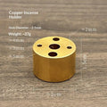 Solid Brass Incense Holder Set – Stick, Coil & Vase Zen Decor
