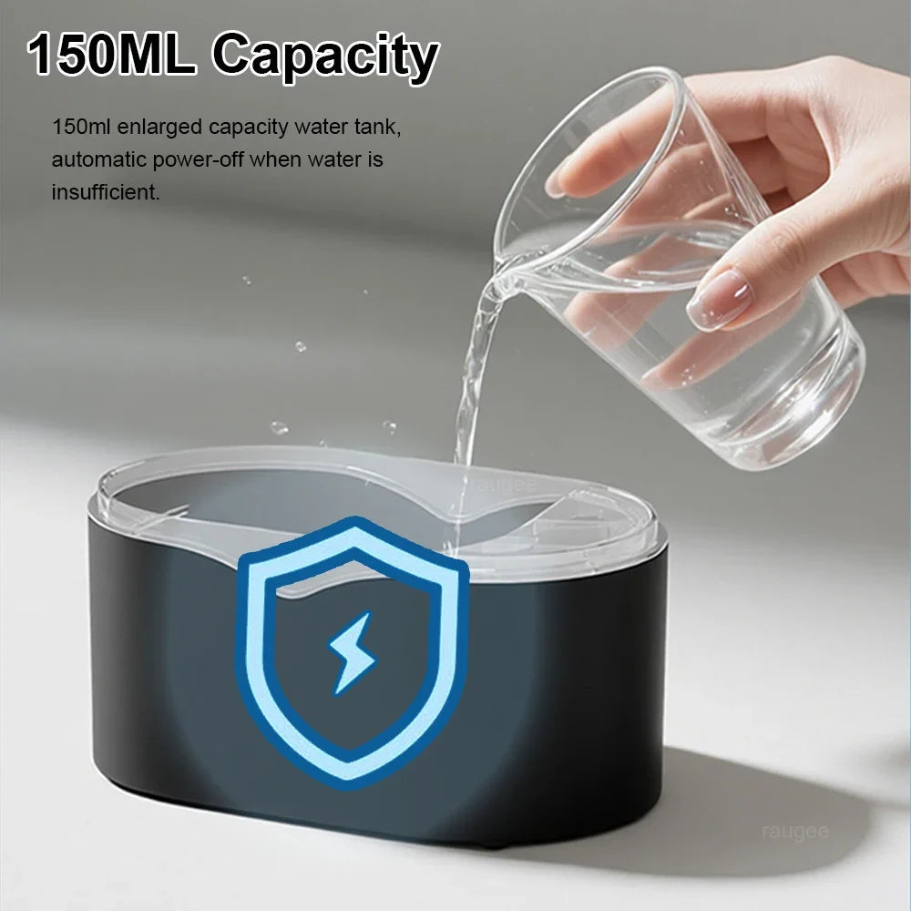 Mini Flame Aroma Diffuser & Humidifier with 7-Colour Night Light
