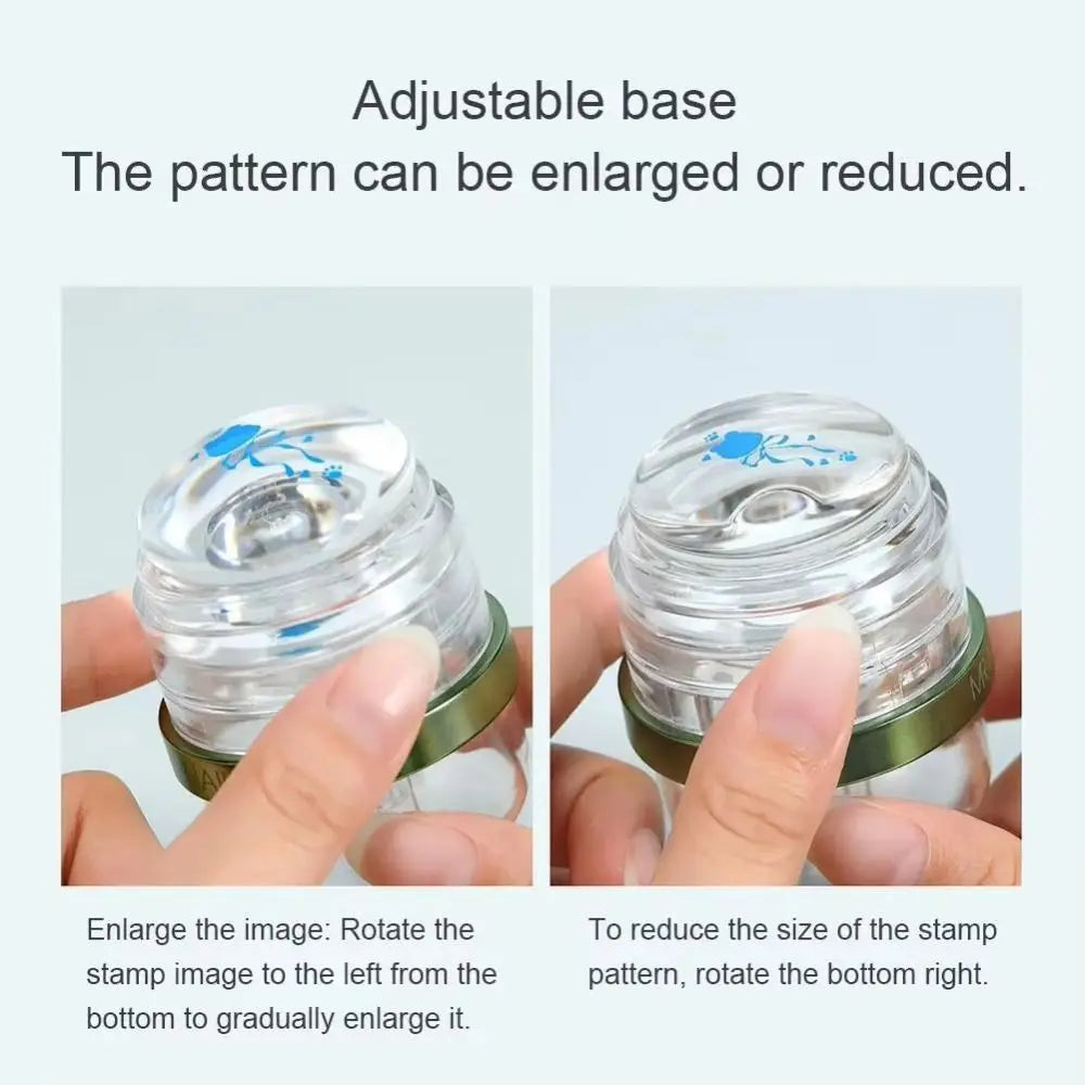 Silicone Jelly Capsule Nail Art Stamper | Telescopic Transfer Tool