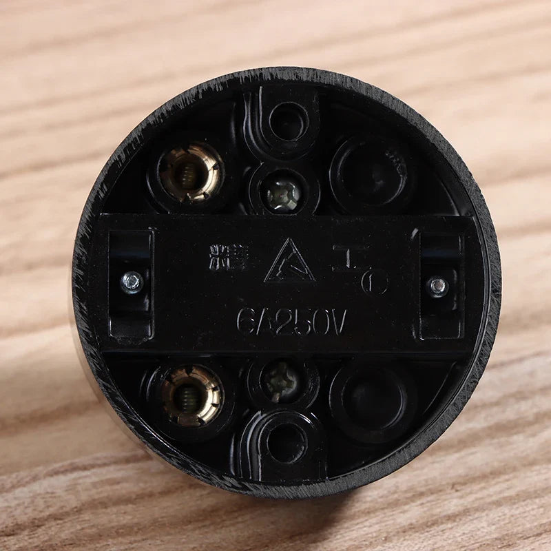 Retro Round Toggle Wall Light Switch Surface Mount 6A 250V