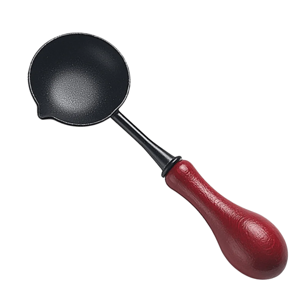 Non-Stick Wax Sealing Spoon – Reusable Wood Handle Tool