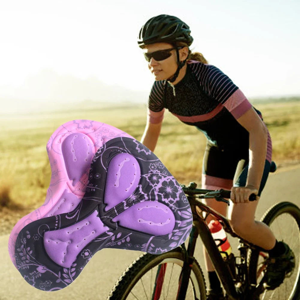 Women's Soft Foam Bike Saddle Cover – Breathable MTB Cushion