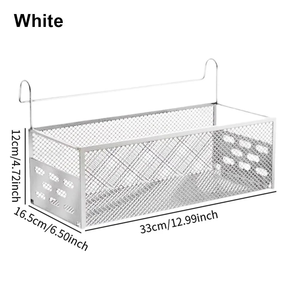 Punch-Free Bedside Hanging Basket – Bed Storage Shelf Rack