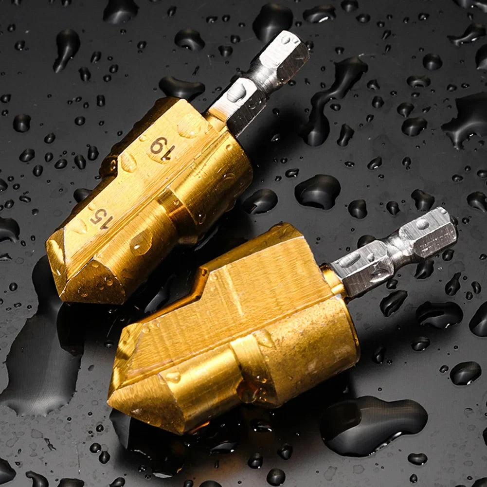 4-Piece PVC PPR Pipe Threader Set | Internal Thread Drill Bits