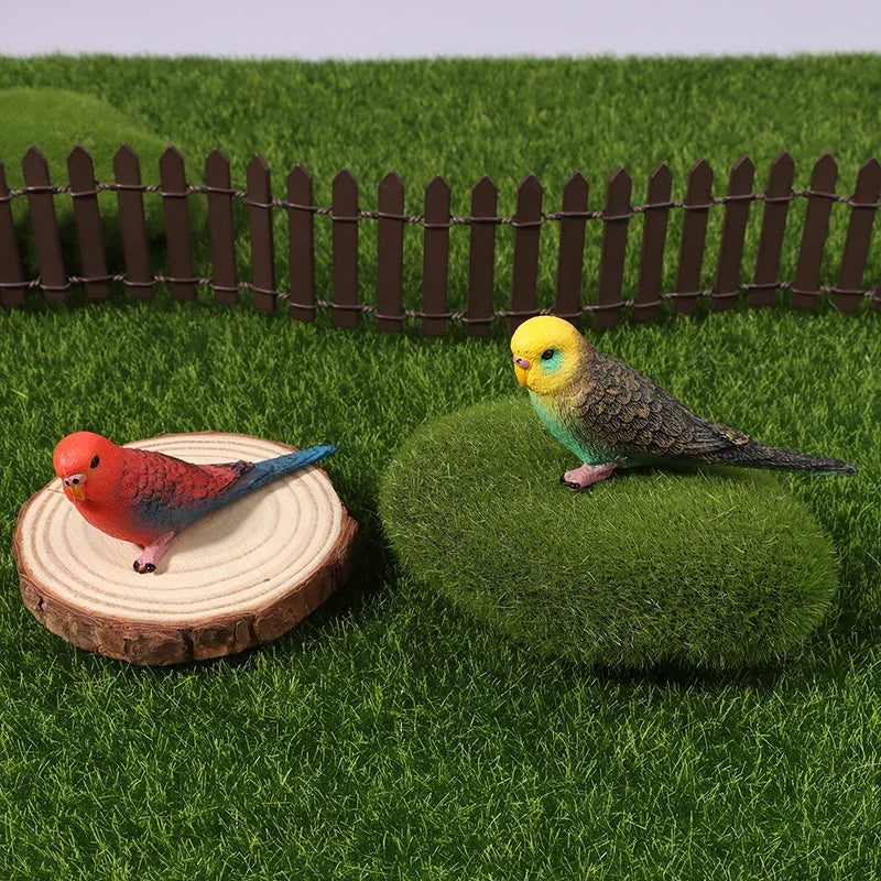 Simulation Parrot Figurine Miniature Ornament & Photography Prop