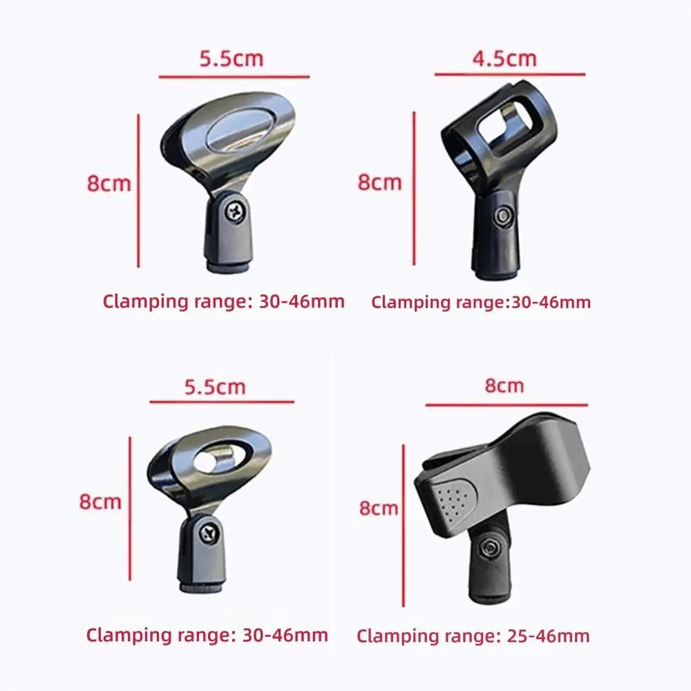 Universal Rotatable Microphone Clip – Wired & Wireless Mic Mount