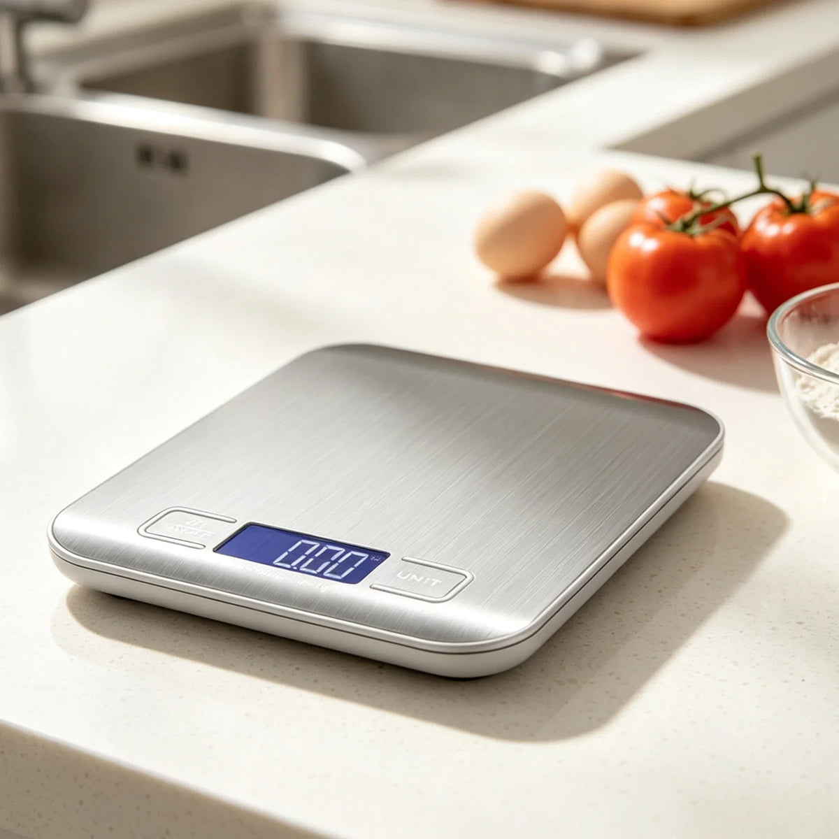Precision 5kg Digital Kitchen Scale | Stainless Steel LED Display