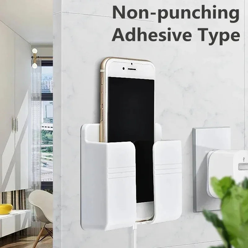 Wall Mounted Phone & Remote Holder – Kitchen Bathroom Bedroom