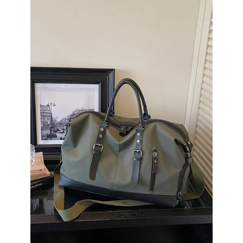 Large-Capacity PU Travel Duffle Bag – Lightweight Weekend Bag