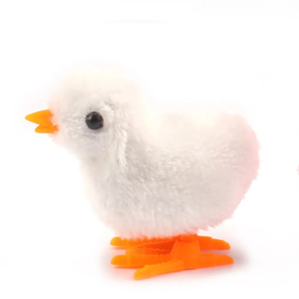 Wind-Up Easter Chick Toy – Plush Hopping Chick Decoration