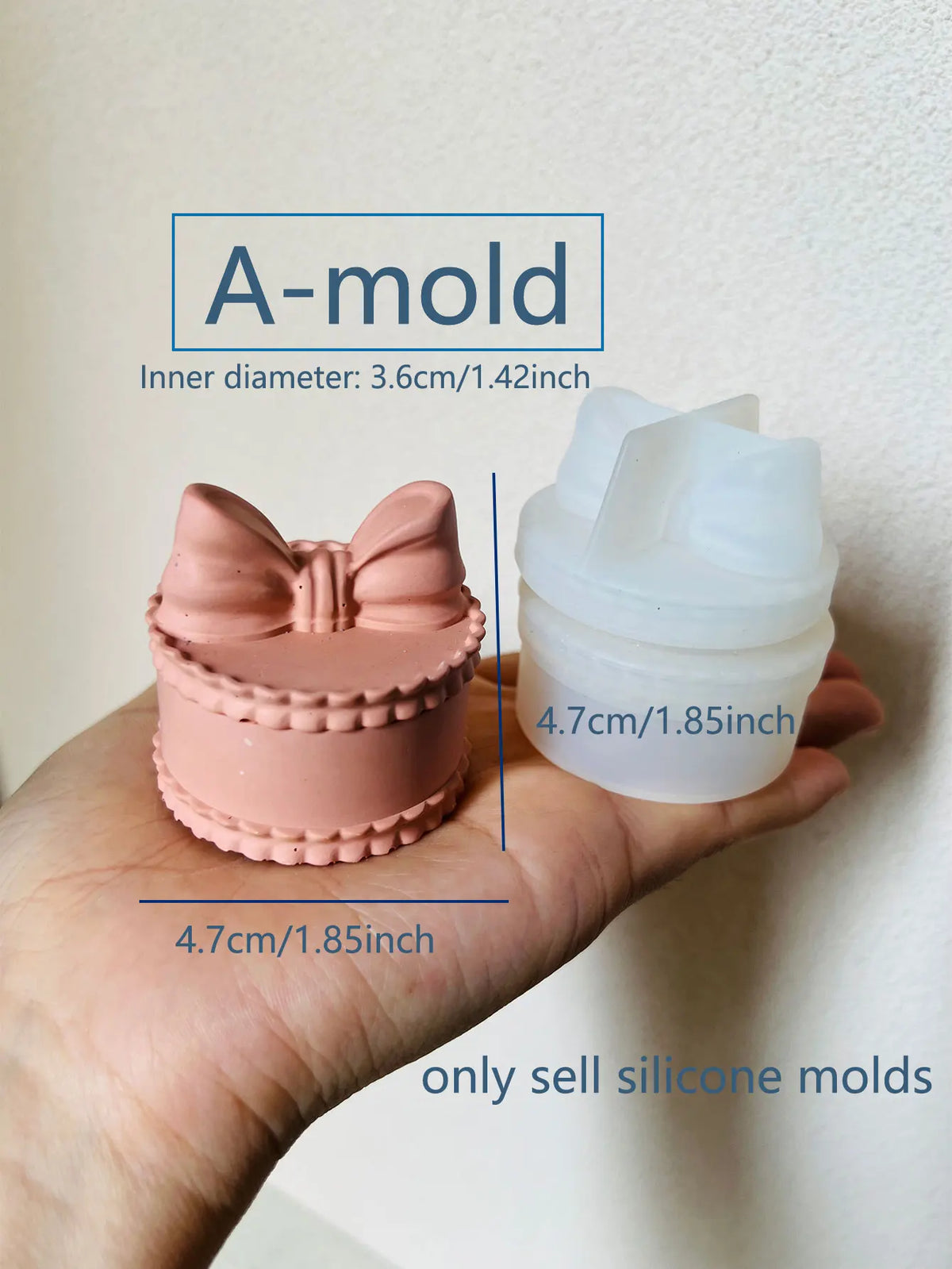 Silicone Resin Mold Set – Candle Jar, Rose & Storage Box