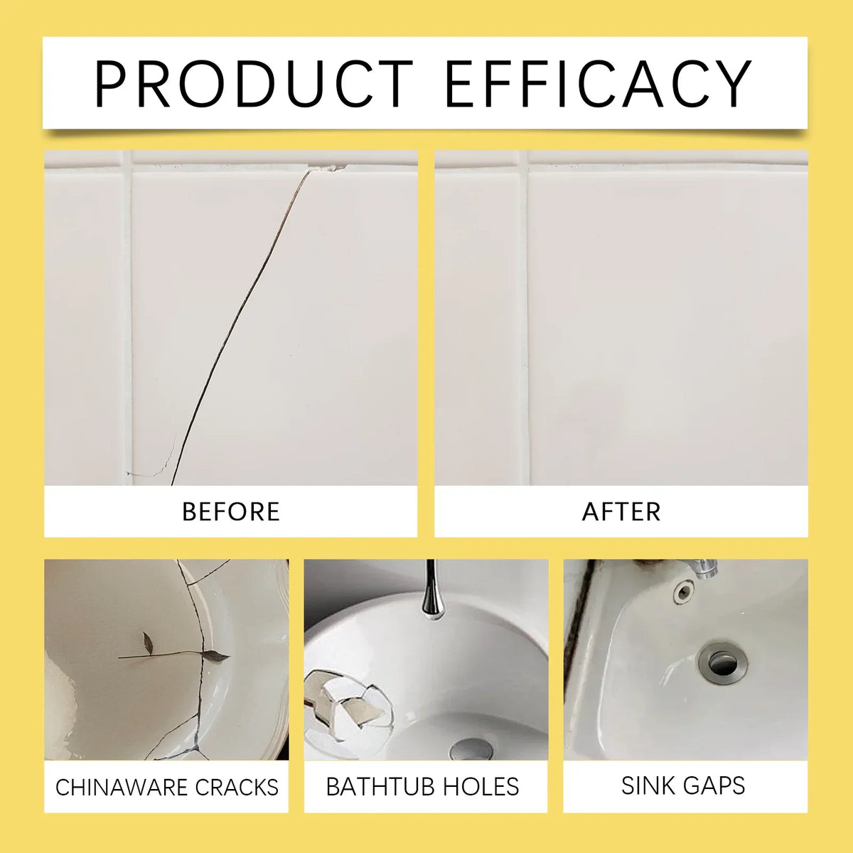 Tile & Stone Crack Repair Kit – Porcelain, Marble, Granite