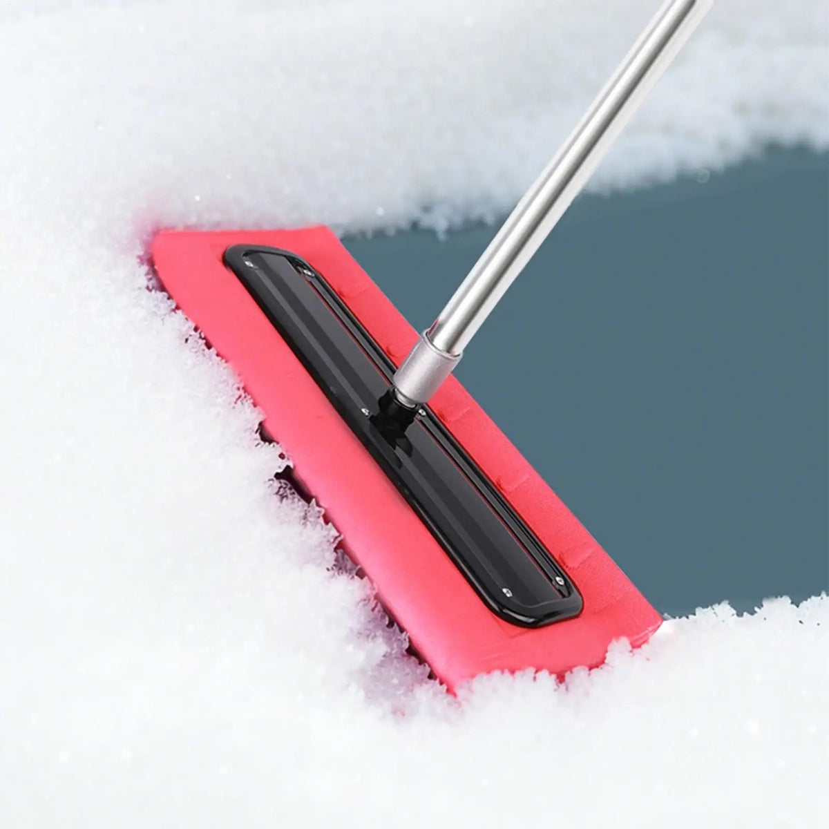 Snow Roof Rake Foam Broom Head – Safe Ground-Level Clearing