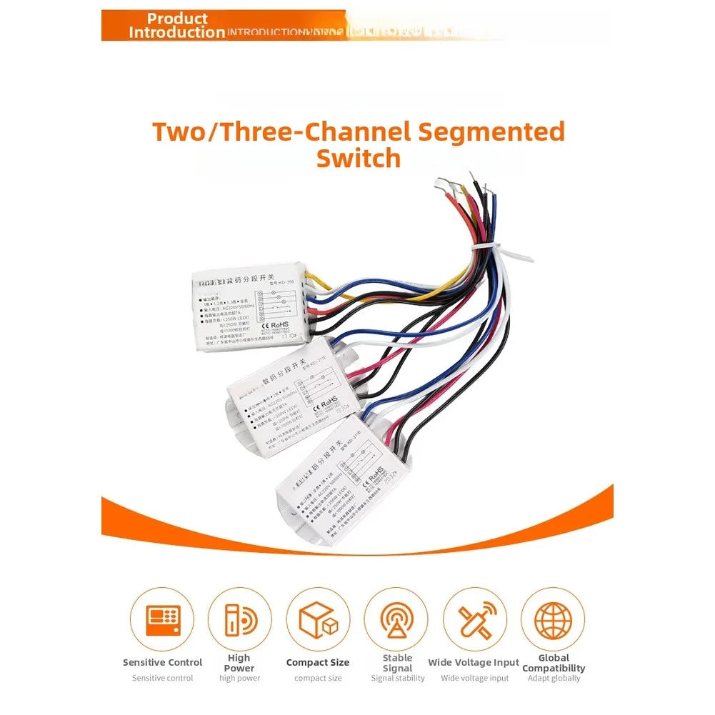 220V Wireless Remote Control Light Switch – 2 Way & 3 Way