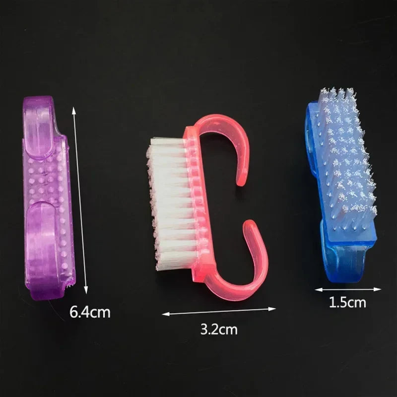 4-Piece Nail Cleaning Brush Set – Manicure & Pedicure Tool