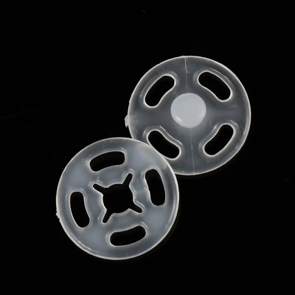 100pcs ABS Plastic Snap Fasteners Press Stud Sewing Buttons