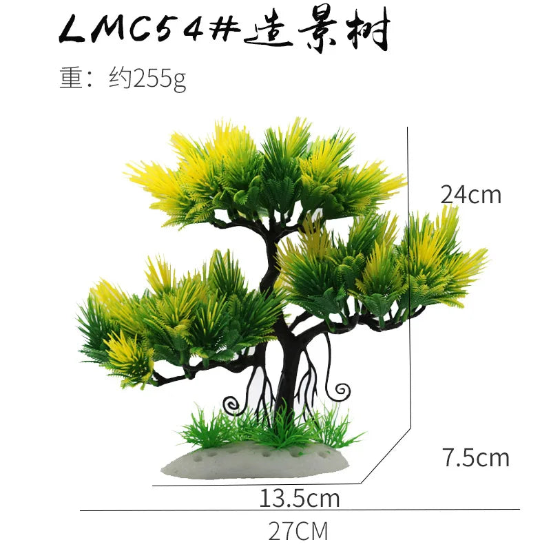 Artificial Aquarium Tree Bonsai Fish Tank Landscape Decor