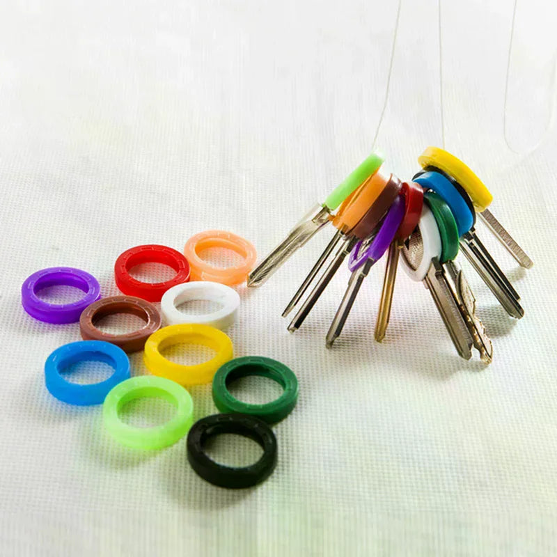 30pcs Silicone Key Covers – Colourful Elastic Rubber Key Caps