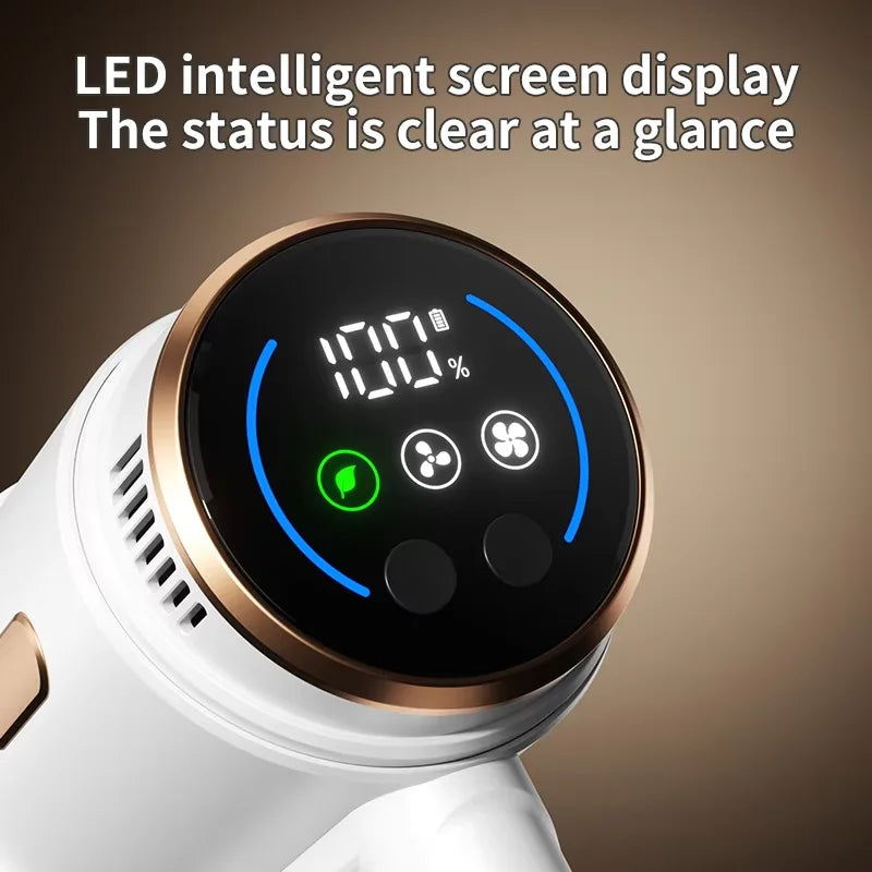 Wireless Bagless Handheld Vacuum – LCD Display, Multi-Surface