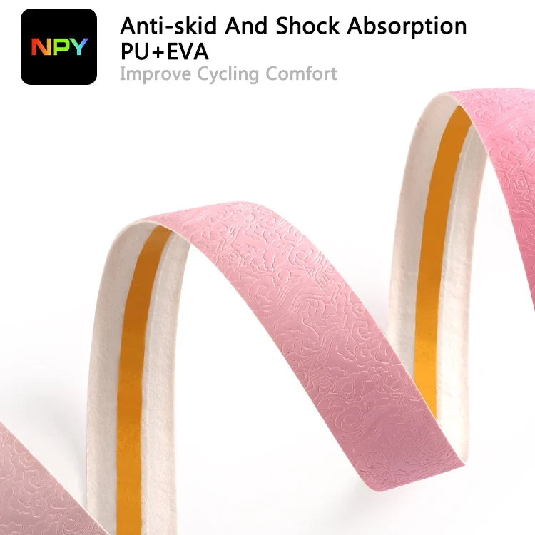Road Bike Handlebar Tape EVA/PU Anti-Slip Bar Wrap + Plugs