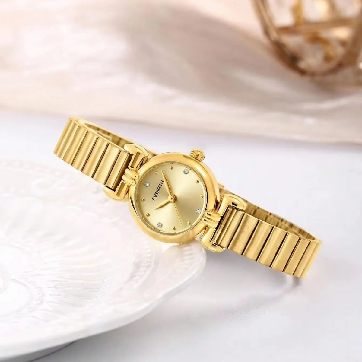 REBIRTH Women's Quartz Watch – Stainless Steel Bracelet